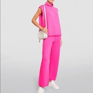 Lisa Yang cashmere Vivi trousers in hot pink